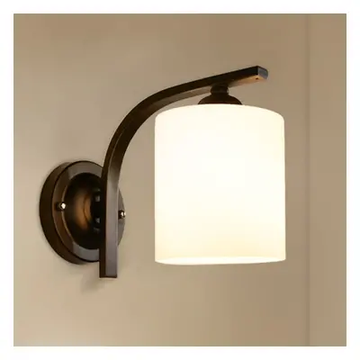 American Style Bedroom Wrought Iron Retro Wall Lamp with Power Switch Cord Without Bulb