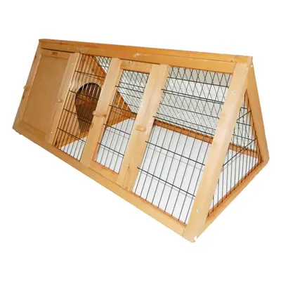 Charles Bentley Frame Wooden Outdoor Traingle Portable Pet Hutch Guinea Pig Ferret Run Natural F