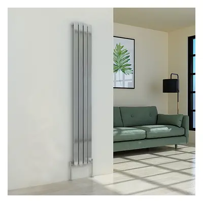 (1800 x 274mm Single, Chrome) Flat Panel Designer Radiator