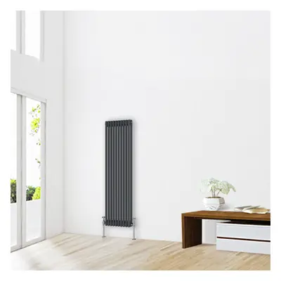 (1500 x 470mm-2 Column) NRG Traditional Anthracite Cast Iron Style Radiator