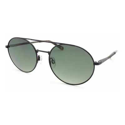 TED BAKER Sunglasses WARNER Black/ Green Gradient Round Lens 001