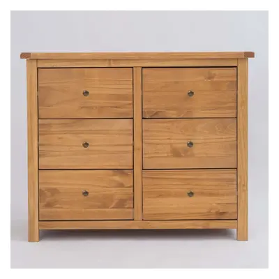 Chest of Drawers Dark Oak Bedroom Furniture Clothing Storage Wood Country Unit