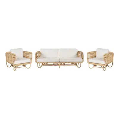 Sofa Set DOLCEDO Rattan Beige