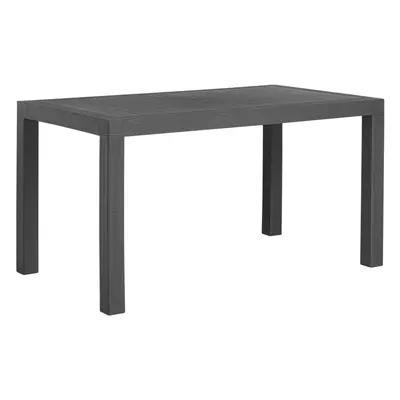 Garden Table Synthetic Material Graphite Grey FOSSANO