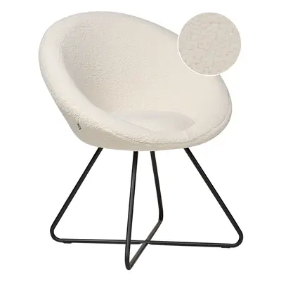 Dining Chair FLOBY II Boucle Off-White