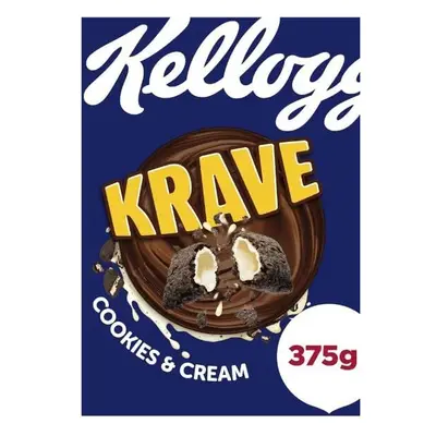 (Pack Of 24) Kelloggs Krave Cookies & Cream Cereal 375g