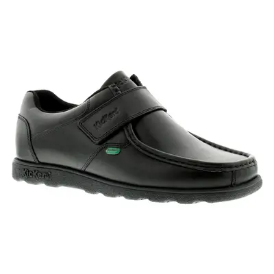 (Black, (Adults')) New Mens/Gents Black Kickers Fragma Touch Fastening School Shoes. UK Size