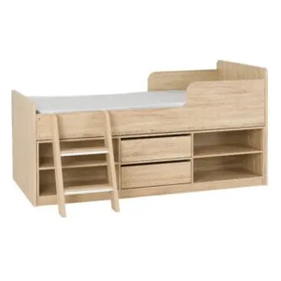 Felix Low Sleeper Bed Sonoma Oak Effect Veneer