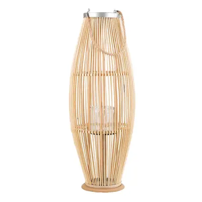 Wooden Candle Lantern cm Natural TAHITI