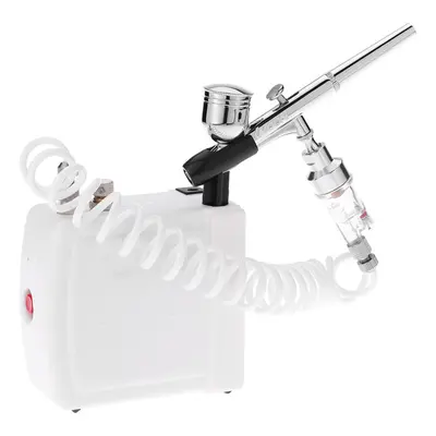 Professional Gravity Feed Dual Action Airbrush Air Compressor Kit for Art Painting Makeup Manicu