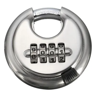 Security Digit Combination Disc Padlock Steel Alloy Heavy Duty Hardened Door Lock