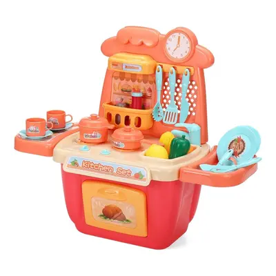 () 22/26 Pcs Simulation Mini Kitchen Cooking Play Fun Educational Toy Set with Realistic Lightin