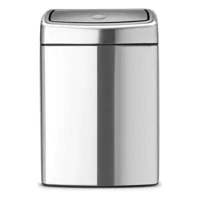 Brabantia Rectangular Touch Bin, L - Fingerprint Proof Matt Steel