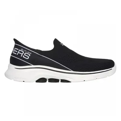 (5 (Adults')) GO WALK - Mia | Black/White | Womens Slip Ins Trainers