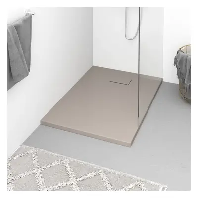 vidaXL Shower Base Tray SMC Brown 100x70 cm Modern Bathroom Shower Receptor