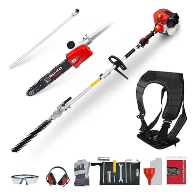 BU-KO 52cc Long Reach Petrol Hedge Trimmer and Pruner Saw