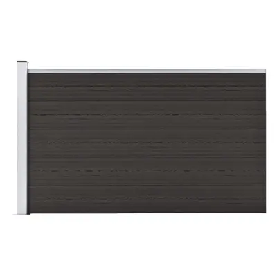 Fence Panel WPC 175x105 cm Black