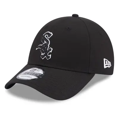 New Era Adults Chicago White Sox Team Outline 9FORTY Baseball Cap - Black