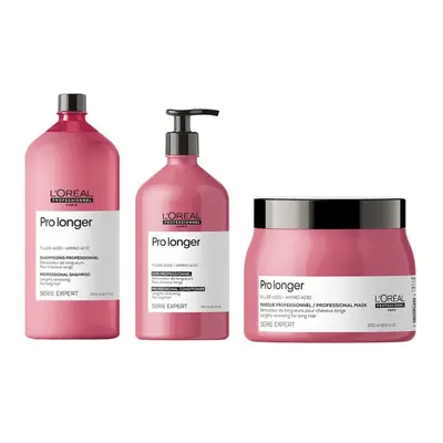 L'Oreal Serie Expert Pro Longer - Shampoo 1500ml - Conditioner 750ml - Mask 500ml