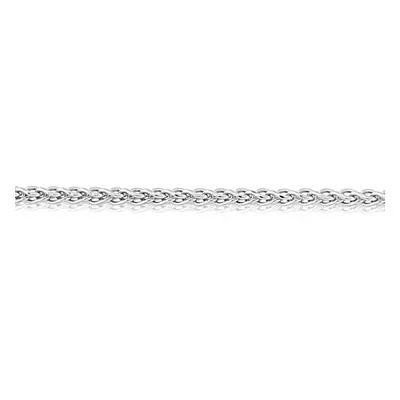 (18) Jewelco London 9ct White Gold Silky Spiga Pendant Chain Necklace - 1.1mm Gauge