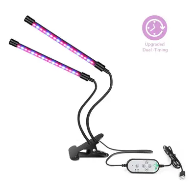 (2 Heads USB Port) LED Grow Light USB Phyto Lamp Full Spectrum Fitolamp With Control Phytolamp F