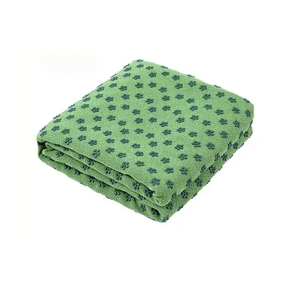 (Green) Non Slip Yoga Anti Skid Microfiber Mat Cover Towel Size 183cm*61cm 72''x24'' Pilates Bla