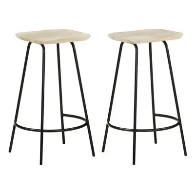 Bar Stools pcs Solid Mango Wood