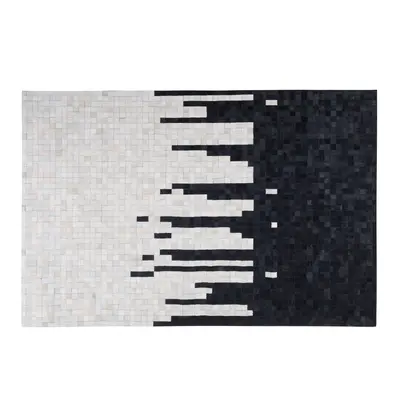 Cowhide Area Rug x cm Black and White BOLU