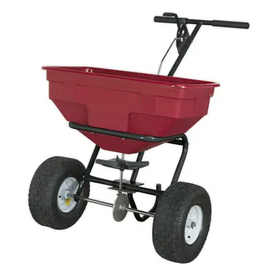 Walk Behind Broadcast Spreader - 57kg Capacity Hopper - Degree Spray