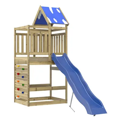 vidaXL Outdoor Playset Garden Playhouse Kids Playground Impregnated Wood Pine