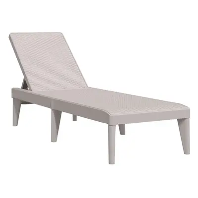 (cappuccino) vidaXL Sun Lounger Daybed Chaise Lounge Bed Outdoor Sun Bed Cappuccino PP