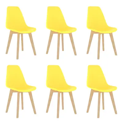 (yellow, pcs) vidaXL Dining Chairs Dinner Room Seat Resturant Kitchen Chair Dinner Chair