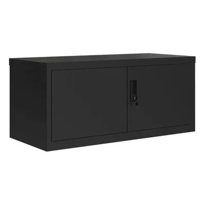 (black, x x cm) vidaXL Office Cabinet Steel Filing Storage File Cabinet Cupboard Under Desk