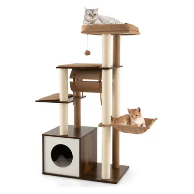 Multi-level Cat Tree Tower Sisal Scratch Posts Cat Kitten Condo Activity Centre