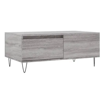 (grey sonoma) vidaXL Coffee Table Side Table Sofa Couch Table Brown Oak Engineered Wood