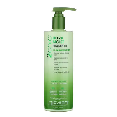 Giovanni, 2chic, Ultra-Moist Shampoo, for Dry, Damaged Hair, Avocado & Olive Oil, fl oz (710 ml)