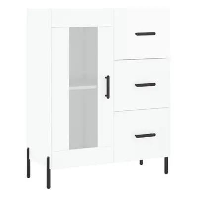 (high gloss white) vidaXL Sideboard Storage Cabinet Side Cabinet Cupboard White Engineered Wood