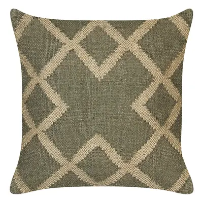 Jute Cushion x cm Green and Beige GOPI