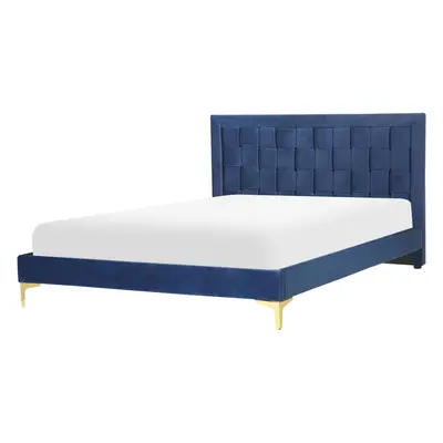 Bed Velvet LIMOUX x cm (EU Double) Navy Blue