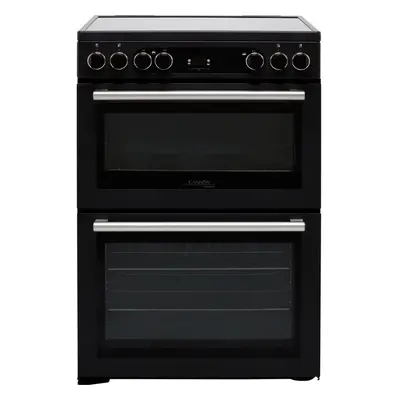 Cannon by Hotpoint CD67V9H2CA/UK Electric Cooker with Ceramic Hob - Black