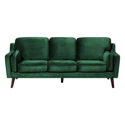 3 Seater Velvet Sofa Green LOKKA