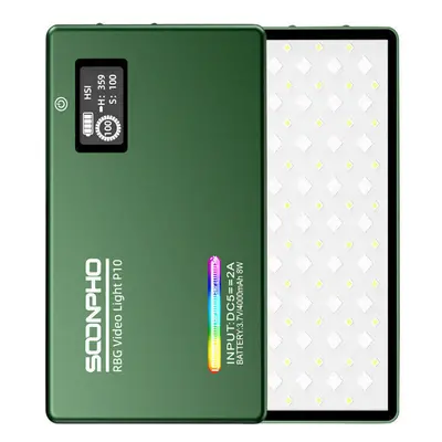 (Green) LED Video Light CRI Fill Light Photography Lighting for Video Recording Shooting Studio 