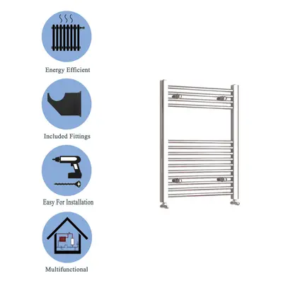 (chrome, 800*600mm) Stylish Straight Towel Rail HeatingTowel Radiator