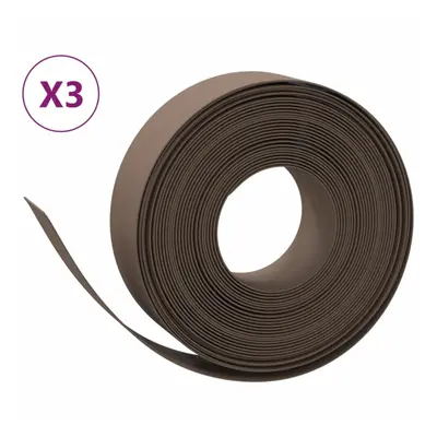 (brown, x 0.15 m) vidaXL Garden Edging Patio Lawn Edging Garden Border Rolls pcs Polyethylene