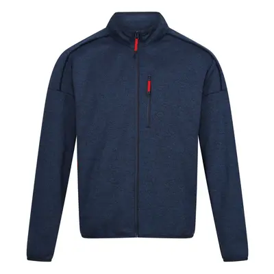 (L, Moonlight Denim/Navy Marl) Regatta Mens Kassam Marl Full Zip Fleece Jacket