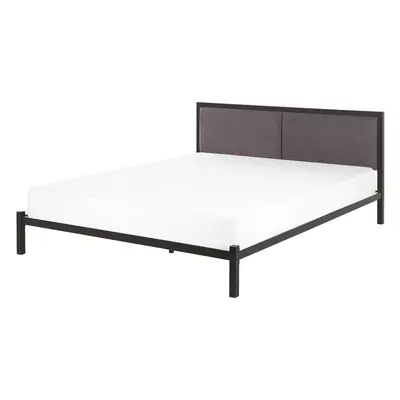 Bed Metal CLAMART x cm (EU King Size) Grey