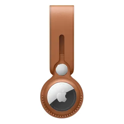 Apple AirTag Leather Loop - Saddle Brown