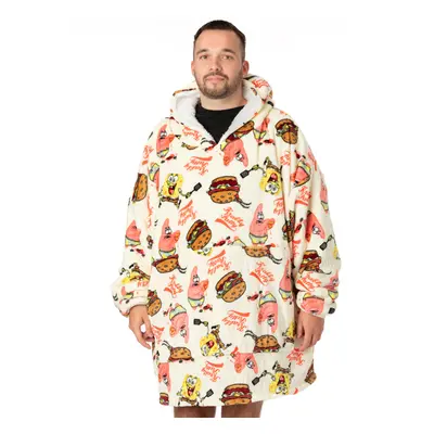 SpongeBob SquarePants Blanket Hoodie (Unisex White)