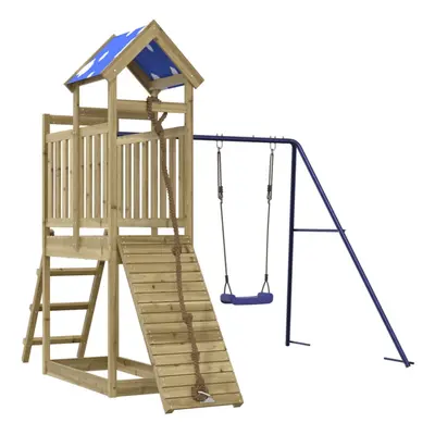 vidaXL Outdoor Playset Garden Playhouse Kids Playground Impregnated Wood Pine