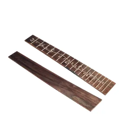 Ukulele Fretboard Fingerboard For Inch Tree Of Life Rosewood Guitar Frets Parts DIY Replacement